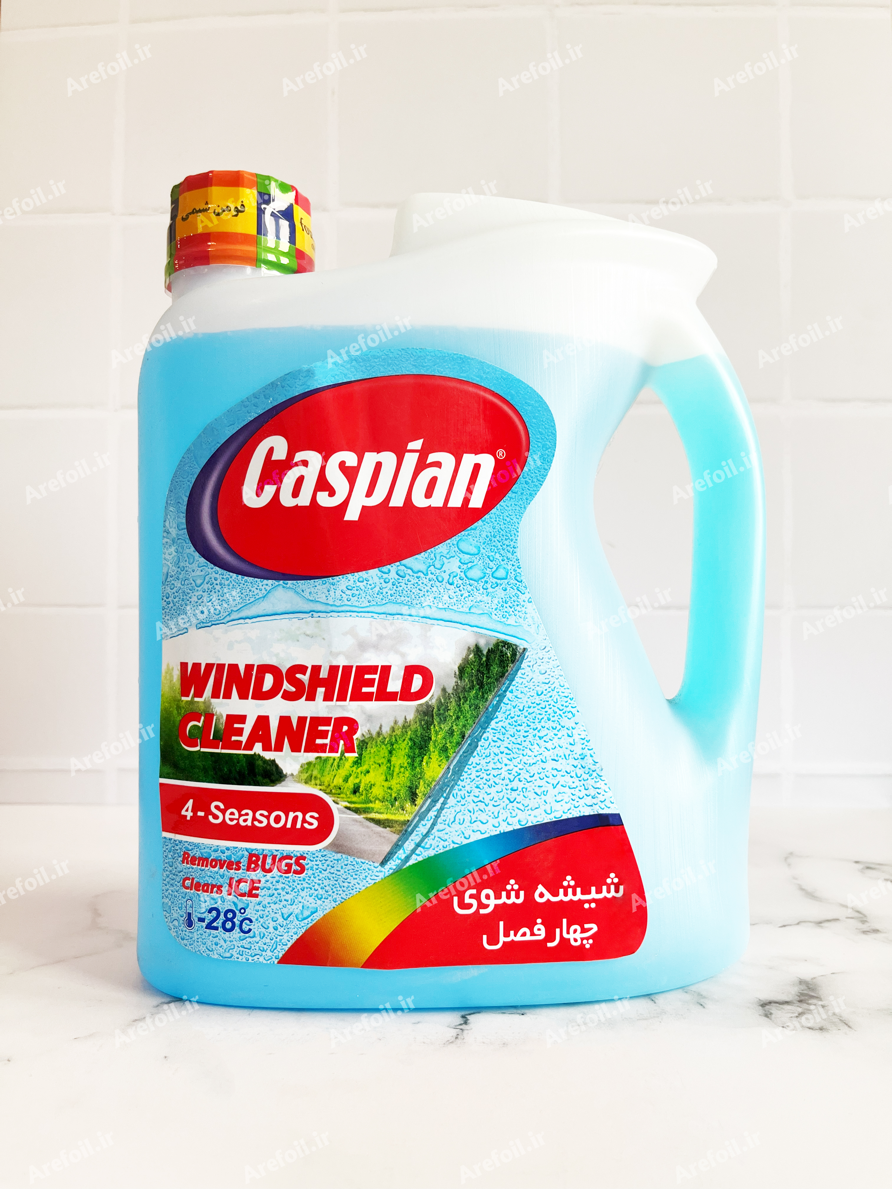 محلول شیشه شوی خودرو کاسپین