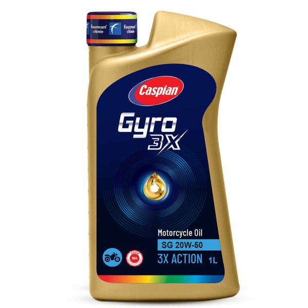 روغن موتورسیکلت SG 20W50 کاسپین مدل جیرو