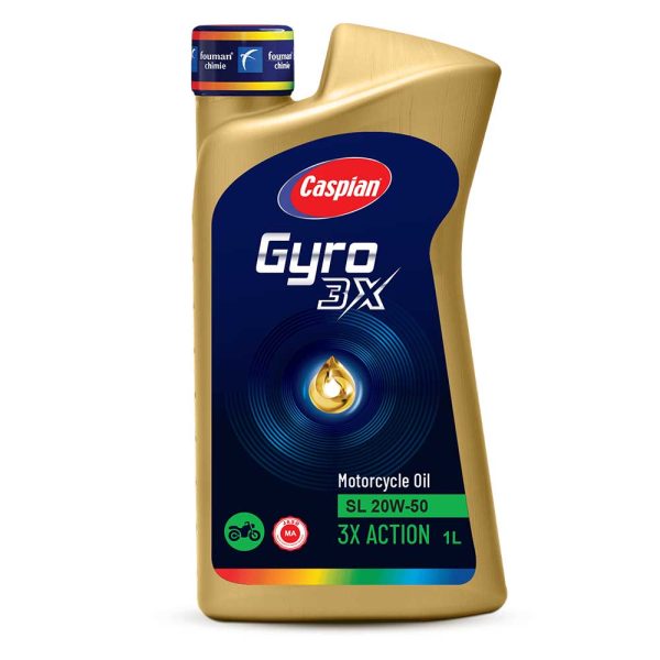 روغن موتورسیکلت SL 20W50 کاسپین مدل جیرو